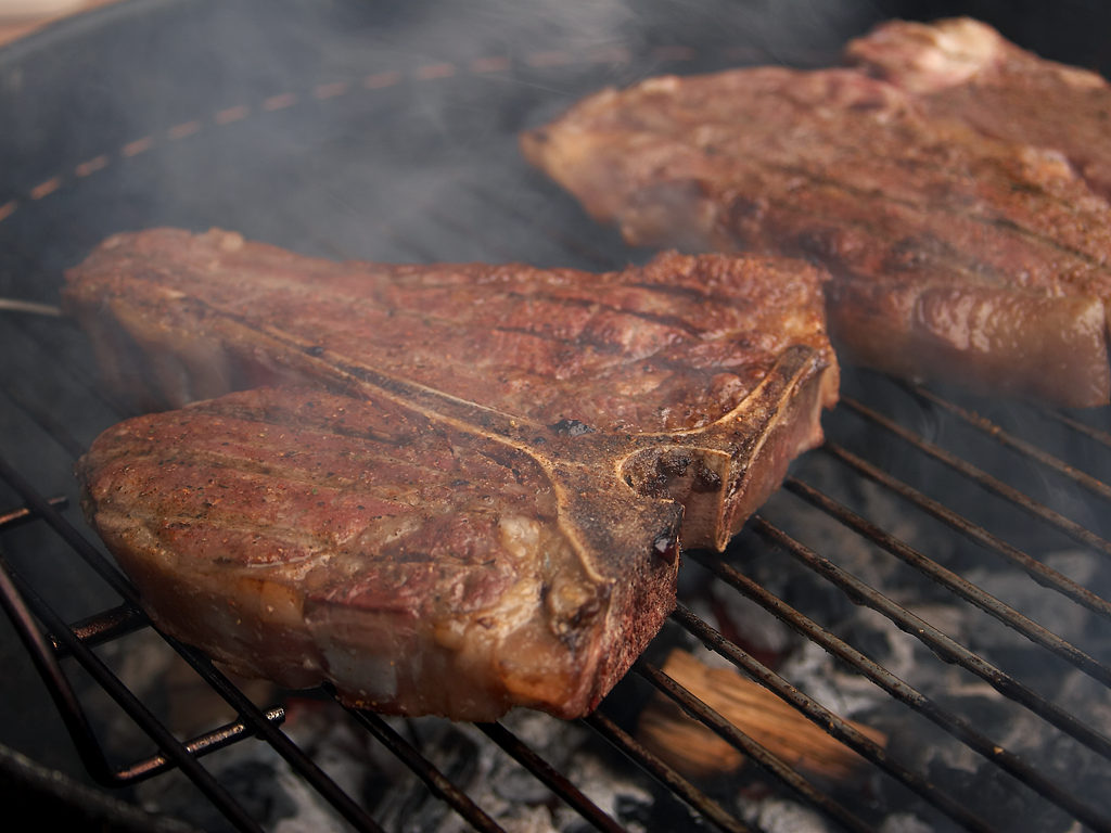Grilled T-bone steak